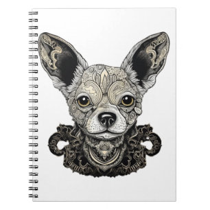 Chihuahua mozaïek geometrische kunst hond notitieboek