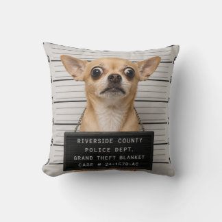 Chihuahua Mugshot: Grote Diefstal van Deken Kussen