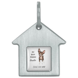 Chihuahua My Best Friend Custom Dog House Name Huisdieren Naamplaatje
