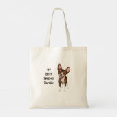 Chihuahua My Best Friend Custom Name Tote Bag (Achterkant)
