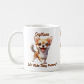 Chihuahua - Naam hond toevoegen, tekst wijzigen Koffiemok (Links)