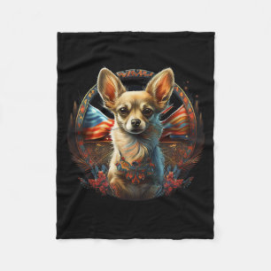 Chihuahua Oekraine Vrede En Liefde Vlag Help Hond Fleece Deken