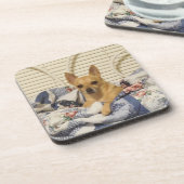 Chihuahua of uw foto 6 stuk Onderzetter set (Linkerzijde)