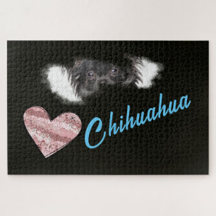 Chihuahua Ogen Effen Kleur 1000 stukjes Legpuzzel