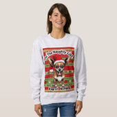 Chihuahua On The Naughty List  Trui (Voorkant volledig)