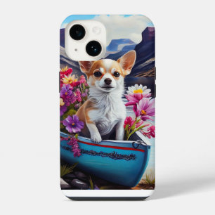 Chihuahua op een peddel: Een Schilderachtig avontu iPhone 14 Hoesje