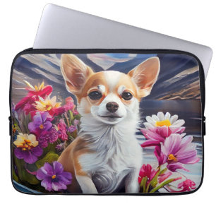 Chihuahua op een peddel: Een Schilderachtig avontu Laptop Sleeve