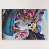 Chihuahua op een peddel: Een Schilderachtig avontu Legpuzzel (Horizontaal)