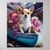 Chihuahua op een peddel: Een Schilderachtig avontu Poster (Voorkant)