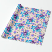 Chihuahua op een wolk cadeaupapier (Uitgerold)