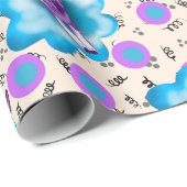 Chihuahua op een wolk cadeaupapier (Rol Hoek)