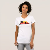 Chihuahua op Sunset Beach T-shirt (Voorkant volledig)