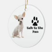 Chihuahua Ornaments Keramisch Ornament (Links)