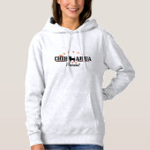 Chihuahua Ouder W/Paws Dames Hoodie (Voorkant)