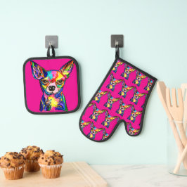 Chihuahua Ovenwant & Pannenlap Set