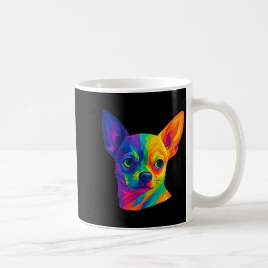 Chihuahua P Art Rtrait For Dog Owners  Koffiemok (Rechts)