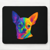 Chihuahua P Art Rtrait For Dog Owners Muismat (Voorkant)