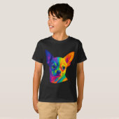 Chihuahua P Art Rtrait For Dog Owners  T-shirt (Voorkant volledig)