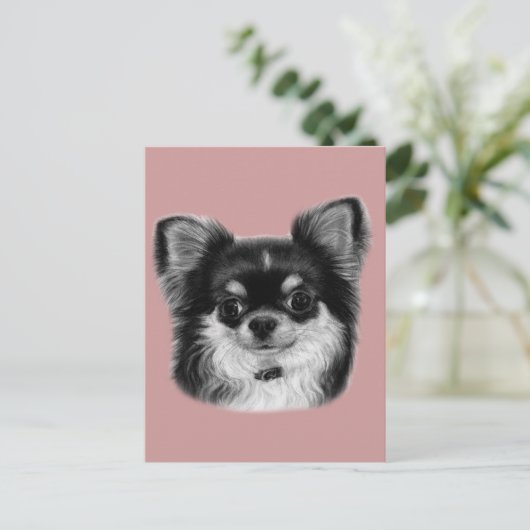 Chihuahua Painting Briefkaart (Staand voorkant)