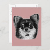 Chihuahua Painting Briefkaart (Voorkant / Achterkant)