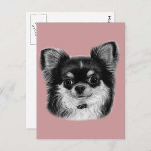 Chihuahua Painting Briefkaart (Voorkant / Achterkant)
