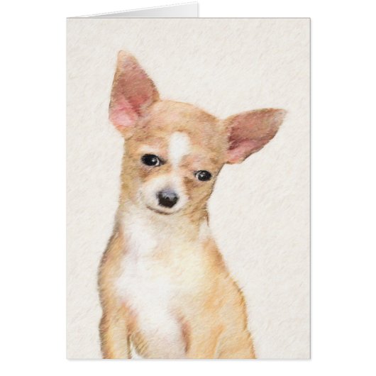 Chihuahua Painting - Cute Original Dog Art (Voorkant)