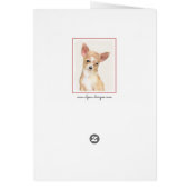 Chihuahua Painting - Cute Original Dog Art (Achterkant)