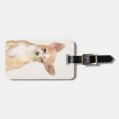 Chihuahua Painting - Cute Original Dog Art Bagagelabel (Voorkant horizontaal)