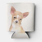 Chihuahua Painting - Cute Original Dog Art Blikjeskoeler (Voorkant)