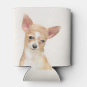 Chihuahua Painting - Cute Original Dog Art Blikjeskoeler (Achterkant)