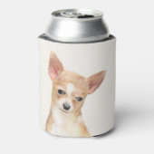 Chihuahua Painting - Cute Original Dog Art Blikjeskoeler (Blikje Achterkant)