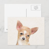 Chihuahua Painting - Cute Original Dog Art Briefkaart (Voorkant / Achterkant)