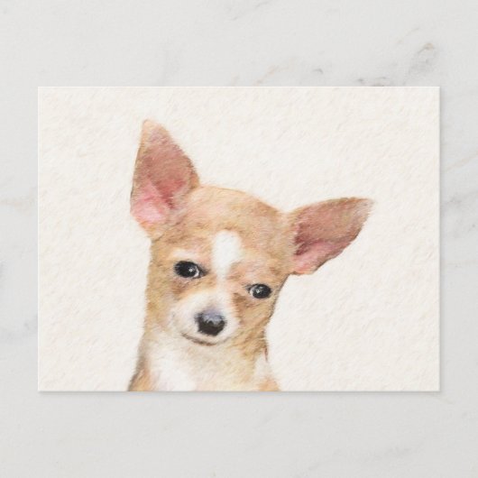 Chihuahua Painting - Cute Original Dog Art Briefkaart (Voorkant)
