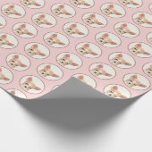 Chihuahua Painting - Cute Original Dog Art Cadeaupapier (Hoek)