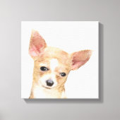 Chihuahua Painting - Cute Original Dog Art Canvas Afdruk (Voorkant)