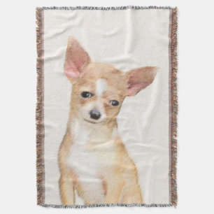 Chihuahua Painting - Cute Original Dog Art Deken