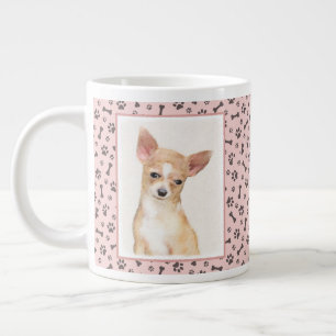 Chihuahua Painting - Cute Original Dog Art Grote Koffiekop