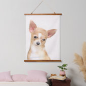 Chihuahua Painting - Cute Original Dog Art Hangend Wandkleed (Slaapkamer)