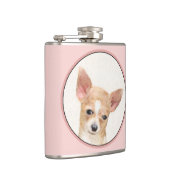 Chihuahua Painting - Cute Original Dog Art Heupfles (Rechts)