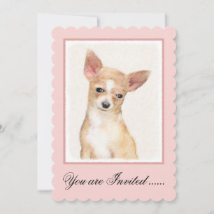 Chihuahua Painting - Cute Original Dog Art Kaart