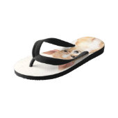 Chihuahua Painting - Cute Original Dog Art Kinder Teenslippers (Schuin)