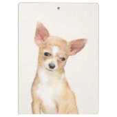 Chihuahua Painting - Cute Original Dog Art Klembord (Achterkant)