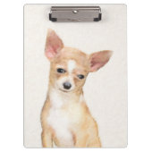Chihuahua Painting - Cute Original Dog Art Klembord (Voorkant)