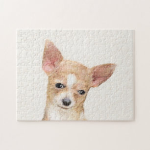 Chihuahua Painting - Cute Original Dog Art Legpuzzel