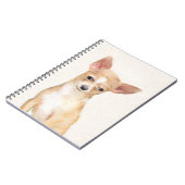 Chihuahua Painting - Cute Original Dog Art Notitieboek (Linkerzijde)