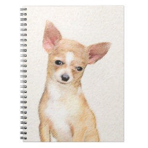 Chihuahua Painting - Cute Original Dog Art Notitieboek