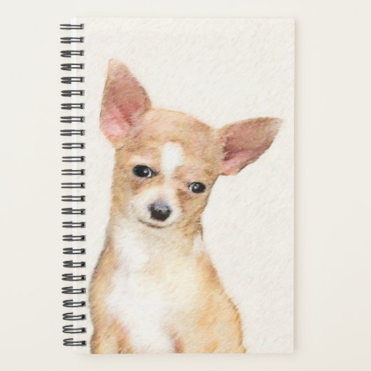 Chihuahua Painting - Cute Original Dog Art Planner (Voorkant)