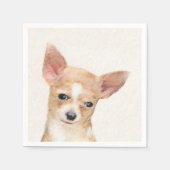 Chihuahua Painting - Cute Original Dog Art Servet (Voorkant)