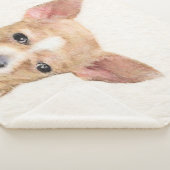 Chihuahua Painting - Cute Original Dog Art Sherpa Deken (3/4)