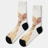 Chihuahua Painting - Cute Original Dog Art Sokken (Links)